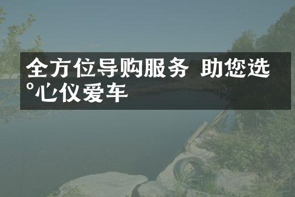 全方位导购服务 助您选到心仪爱车