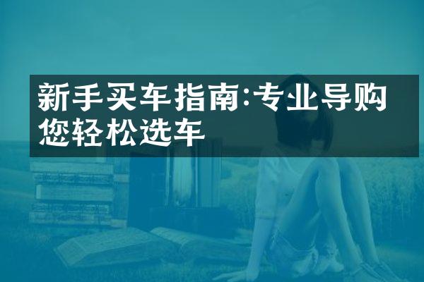 新手买车指南:专业导购带您轻松选车