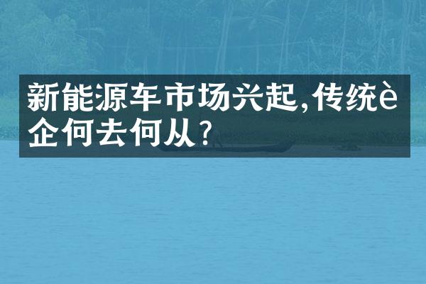 新能源车市场兴起,传统车企何去何从？