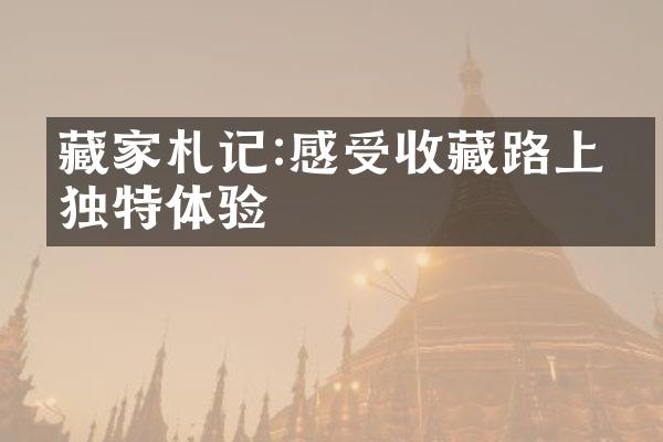 藏家札记:感受收藏路上的独特体验