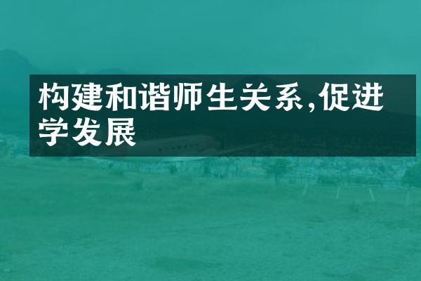 构建和谐师生关系,促进教学发展