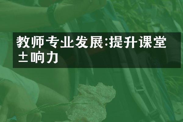 教师专业发展:提升课堂影响力