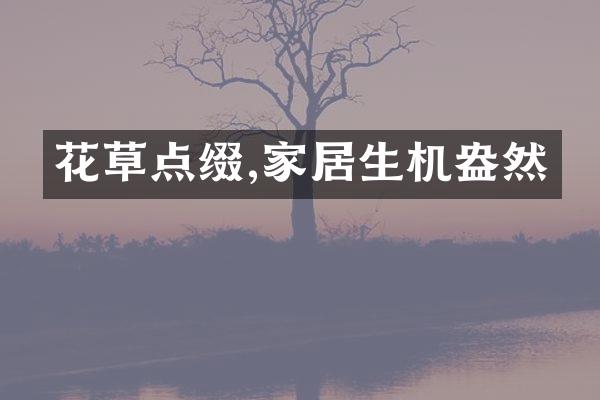 花草点缀,家居生机盎然