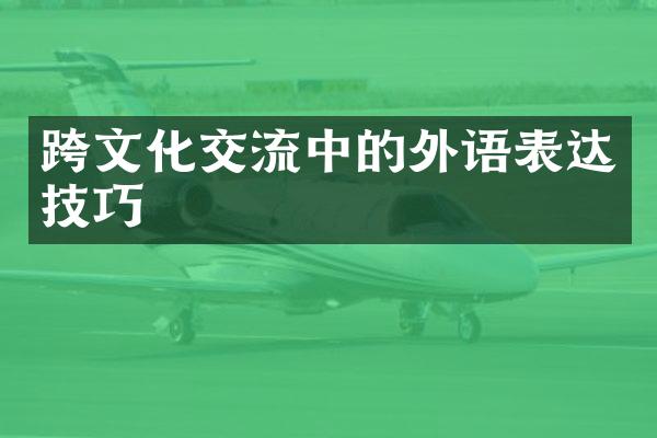 跨文化交流中的外语表达技巧