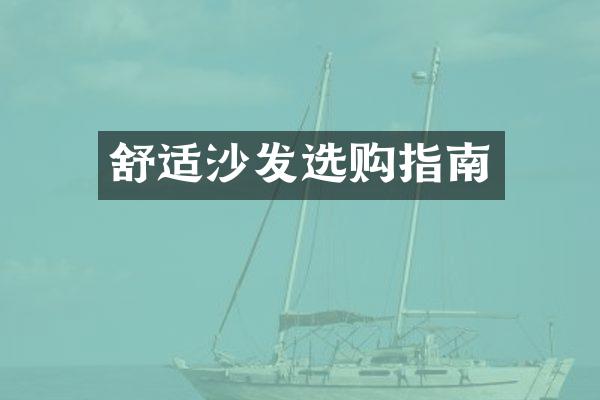 舒适沙发选购指南