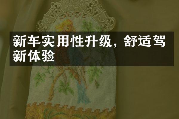 新车实用性升级, 舒适驾乘新体验