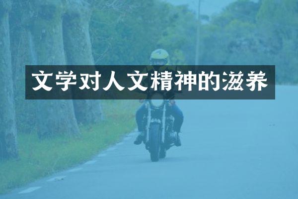 文学对人文精神的滋养