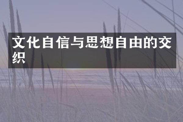 文化自信与思想自由的交织