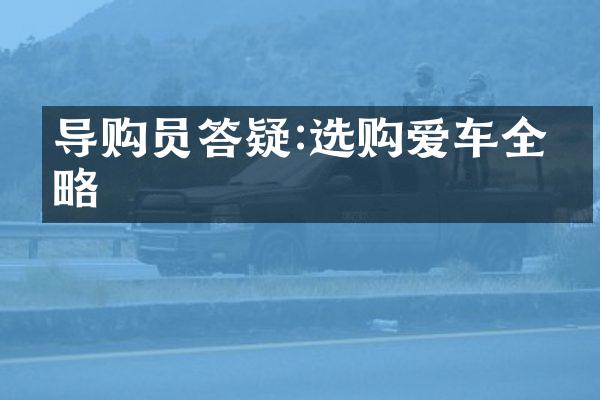 导购员答疑:选购爱车全攻略