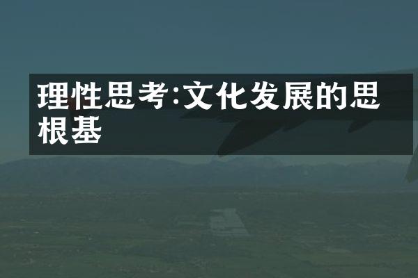 理性思考:文化发展的思想根基