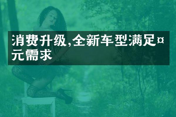 消费升级,全新车型满足多元需求